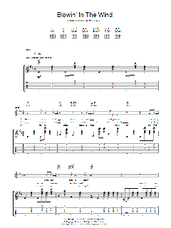 Blowin' In The Wind von Bob Dylan (Download) 
