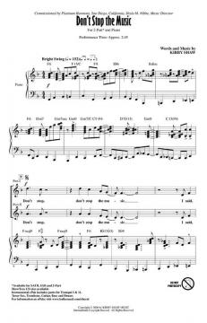 Don't Stop The Music (Kirby Shaw) 