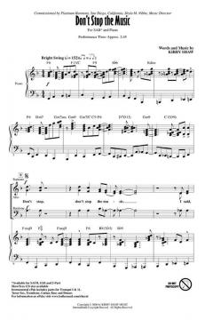 Don't Stop The Music (Kirby Shaw) 
