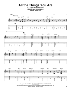 All The Things You Are von Jerome Kern (Download) 