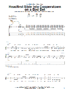 Headfirst Slide Into Cooperstown On A Bad Bet von Fall Out Boy (Download) 