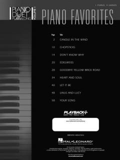 Piano Duet Play-Along Vol. 1: Piano Favorites 