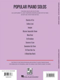 Popular Piano Solos: Pop Hits, Broadway, Movies And More! 