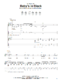 Baby's In Black von The Beatles (Download) 