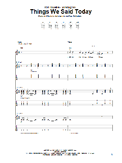 Things We Said Today von The Beatles (Download) 