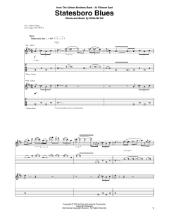 Statesboro Blues von Willy McTell (Download) 