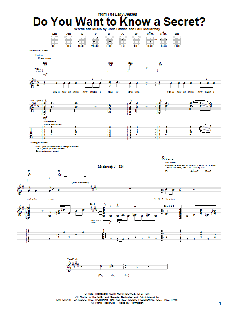 Do You Want To Know A Secret? von The Beatles (Download) 