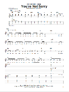 You're Not Sorry von Taylor Swift (Download) 