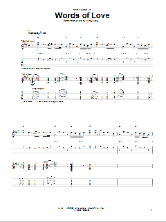 Words Of Love von Buddy Holly (Download) 