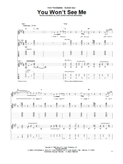 You Won't See Me von The Beatles (Download) 