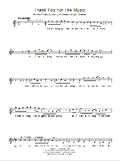 Thank You For The Music von ABBA (Download) 