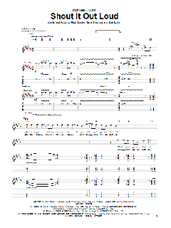 Shout It Out Loud von Kiss (Download) 