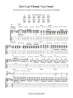 Don't Let It Break Your Heart von Coldplay (Download) 