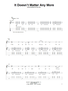 It Doesn't Matter Any More von Paul Anka (Download) 