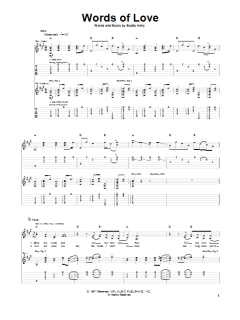 Words Of Love von Buddy Holly (Download) 