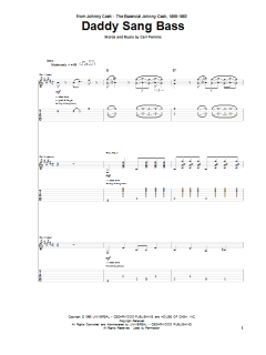 Daddy Sang Bass von Johnny Cash (Download) 