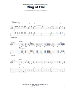 Ring Of Fire von Johnny Cash (Download) 