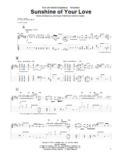 Sunshine Of Your Love von Cream (Download) 