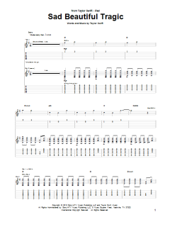 Sad Beautiful Tragic von Taylor Swift (Download) 