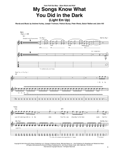 My Songs Know What You Did In The Dark von Fall Out Boy (Download) 