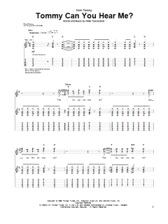 Tommy Can You Hear Me? von The Who (Download) 