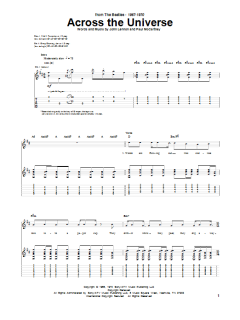 Across The Universe von The Beatles (Download) 