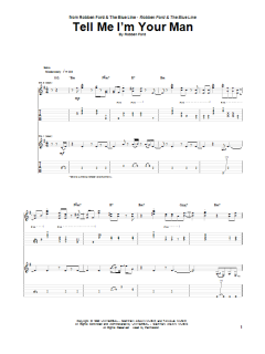 Tell Me I'm Your Man von Robben Ford (Download) 