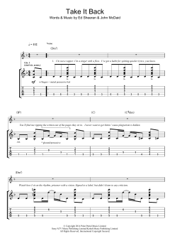 Take It Back von Ed Sheeran (Download) 