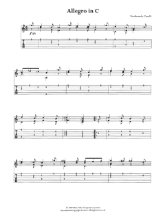 Allegro In C von Ferdinando Carulli (Download) 