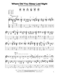 Where Did You Sleep Last Night von Nirvana (Download) 