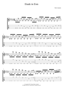 Etude In E flat minor von Kris Lennox (Download) 