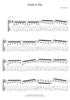 Etude In Dm von Kris Lennox (Download) 