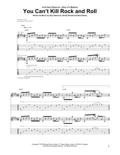 You Can't Kill Rock And Roll von Ozzy Osbourne (Download) 