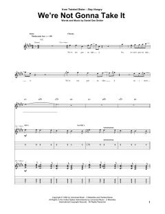 We're Not Gonna Take It von Twisted Sister (Download) 