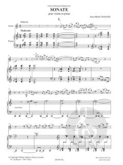 Sonate pour Violon et Piano von Jean-Michel Damase 