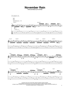 November Rain von Guns N' Roses (Download) 