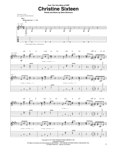 Christine Sixteen von Kiss (Download) 