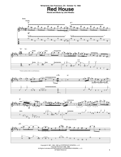 Red House von Jimi Hendrix (Download) 