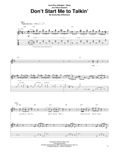 Don't Start Me To Talkin' von Rory Gallagher (Download) 