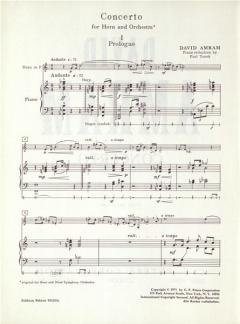 Konzert für Horn und Orchester von David Amram im Alle Noten Shop kaufen