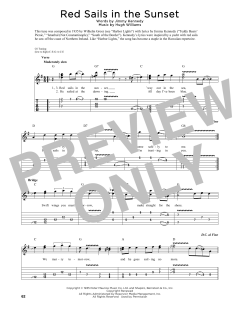 Red Sails In The Sunset von Hugh Williams (Download) 