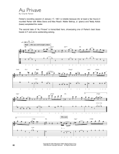 Au Privave von Charlie Parker (Download) 