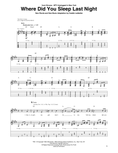 Where Did You Sleep Last Night von Nirvana (Download) 