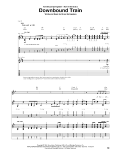 Downbound Train von Bruce Springsteen (Download) 