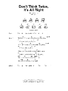 Don't Think Twice, It's All Right (Download) 