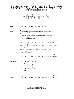 I Love You 'Cause I Have To (Download) 