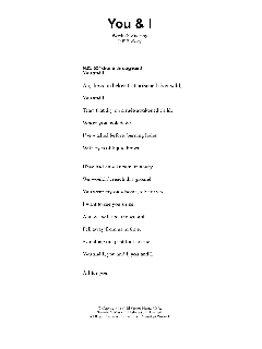 You And I (Download) 