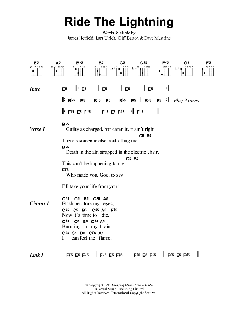 Ride The Lightning von Metallica (Download) 
