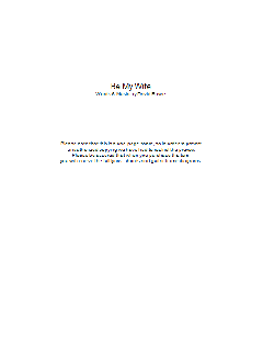 Be My Wife (Download) 