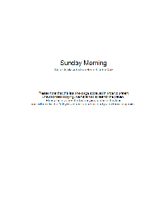 Sunday Morning von The Velvet Underground (Download) 